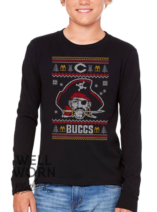 Covington Buccs Christmas Sweater Tee
